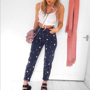 Topshop mom jeans, new, never worn, with tags.